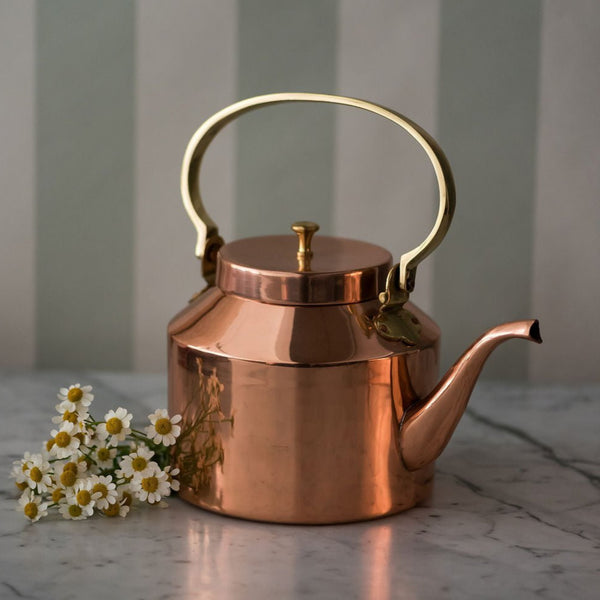 English Copper Tea Kettle loading=