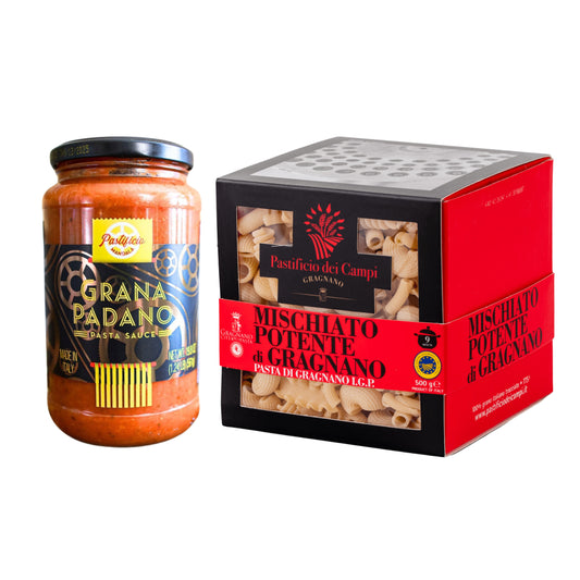 The Flavor Purist Combo – Grana Padano Sauce & Gragnano Mischiato Pasta