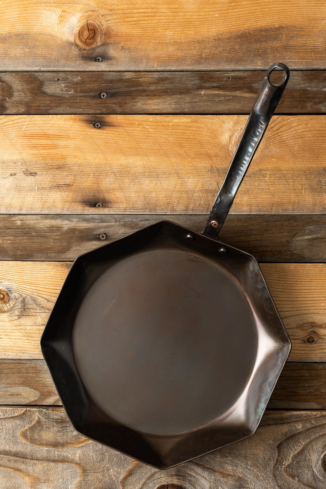 12" Octagon Carbon Steel Skillet (Hand Forged!)