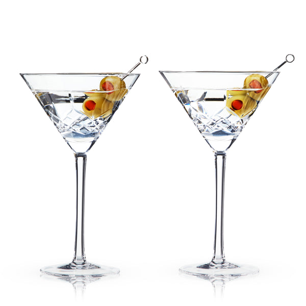 Admiral Crystal Martini Glasses loading=