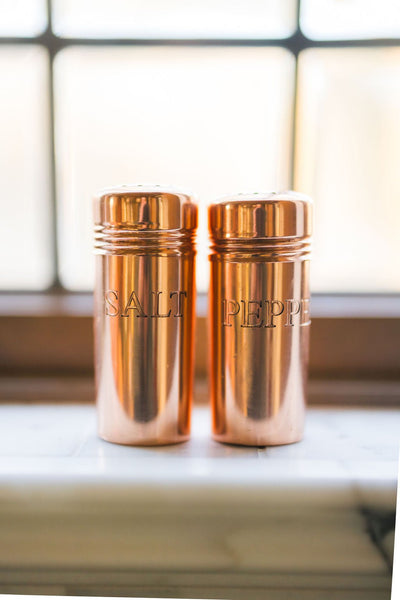 Copper Salt & Pepper Shakers