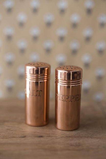 Copper Salt & Pepper Shakers