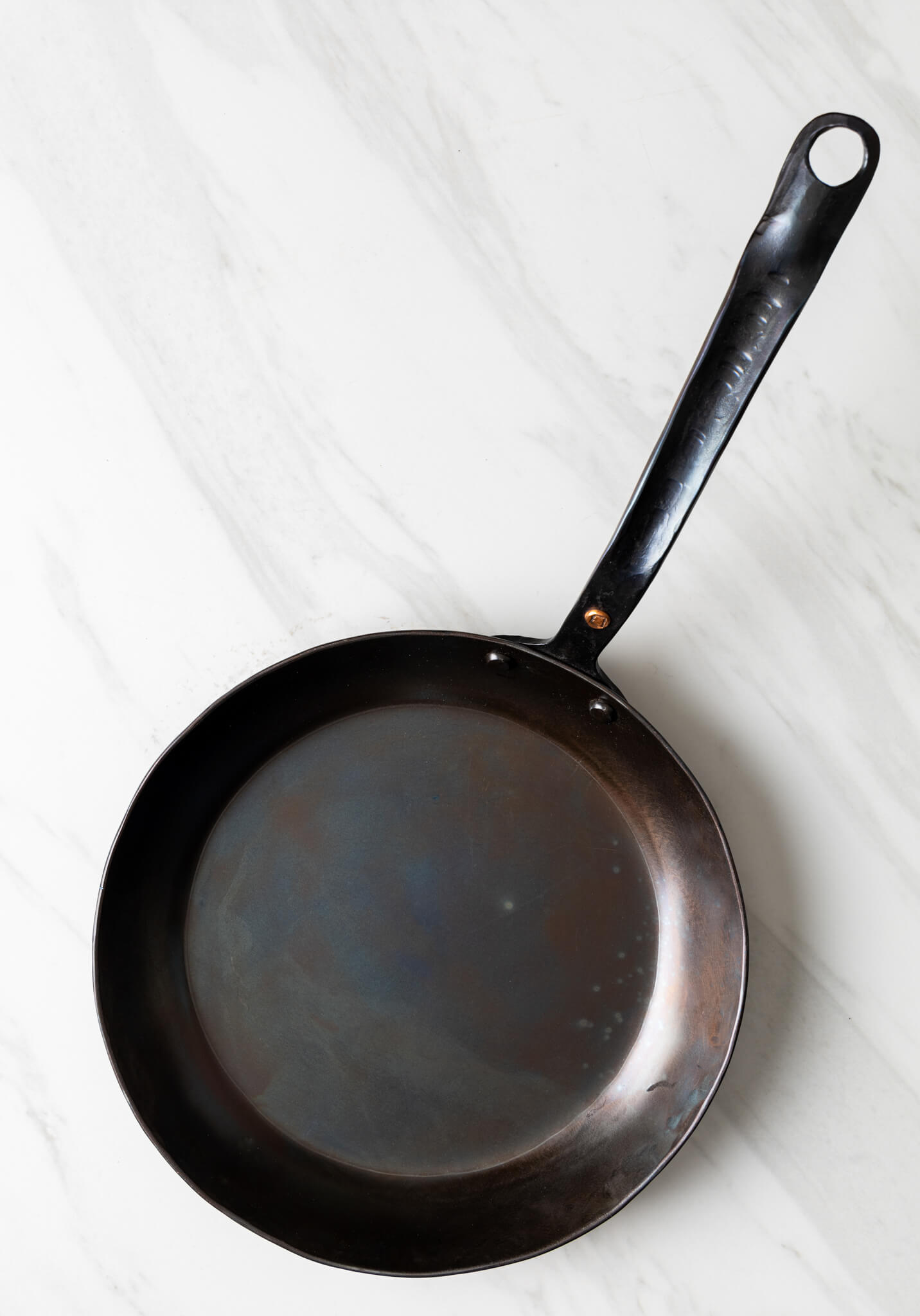 10" Round Carbon Steel Skillet (Hand Forged!)