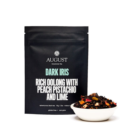 Dark Iris: Peach Pistachio Oolong Tea