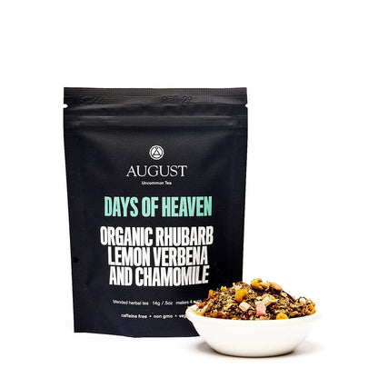 Days of Heaven: Rhubarb Verbena Chamomile Tea (Caffeine Free)