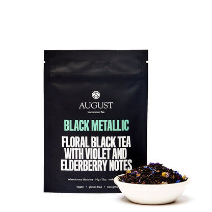 Black Metallic: Violet Elderberry Black Tea