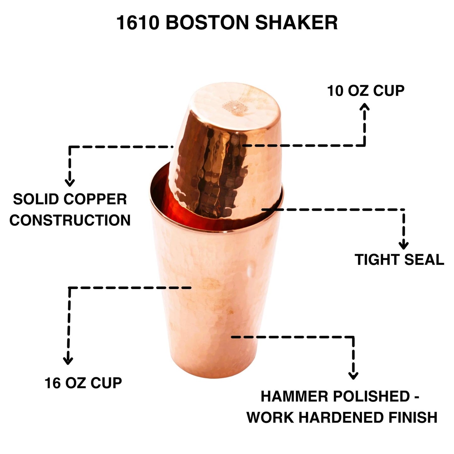 1610 Boston Shaker (Handmade)