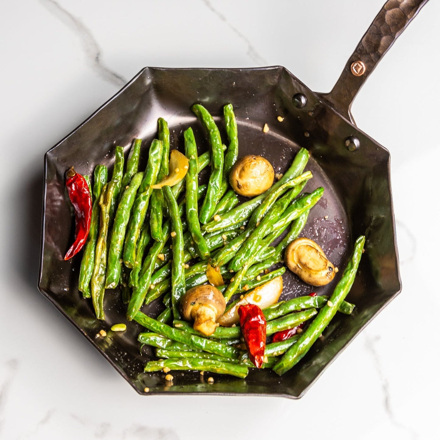 10" Octagon Carbon Steel Skillet (Hand Forged!)