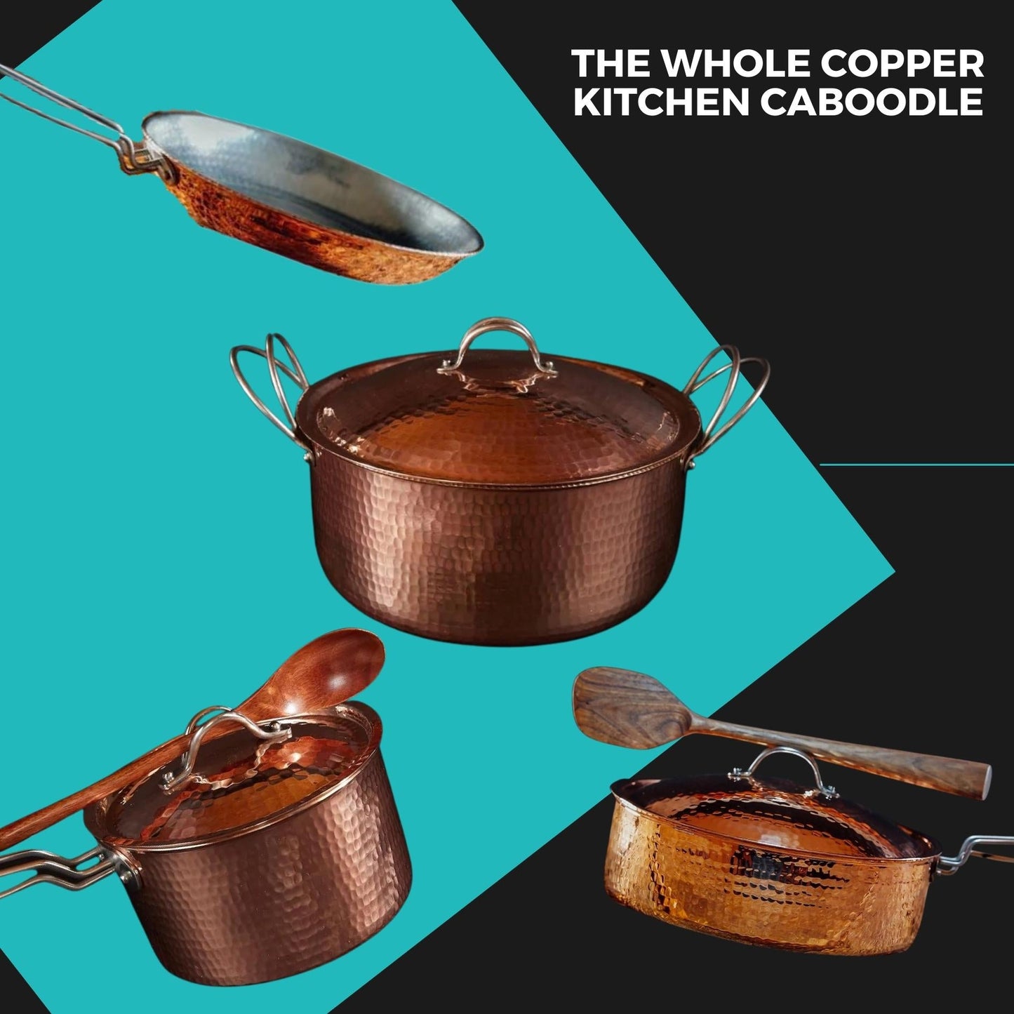 Whole Copper Kitchen Caboodle (handmade!)