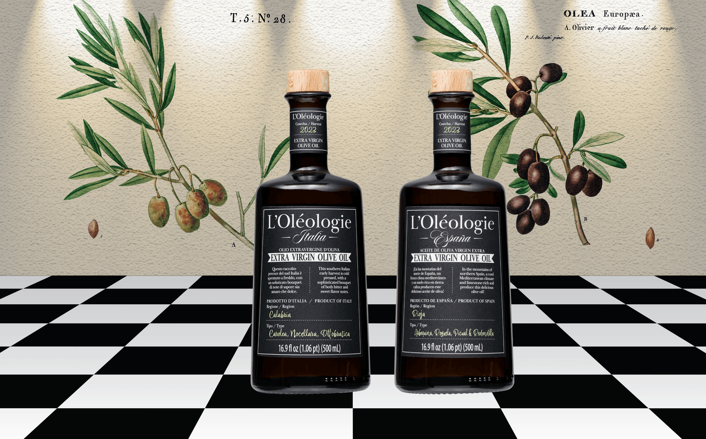 L'Oléologie Extra Virgin Olive Oil 2 Pack Gift Set (Large)