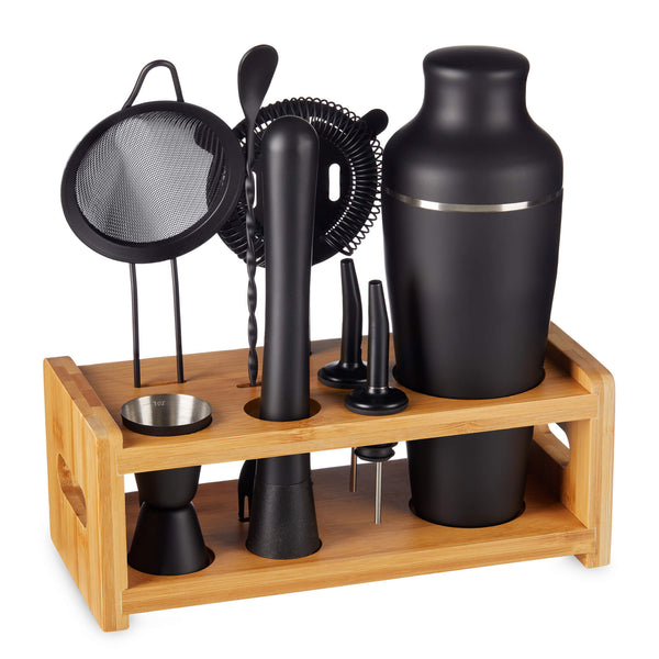 8-Piece Cocktail Shaker Set with Stand loading=