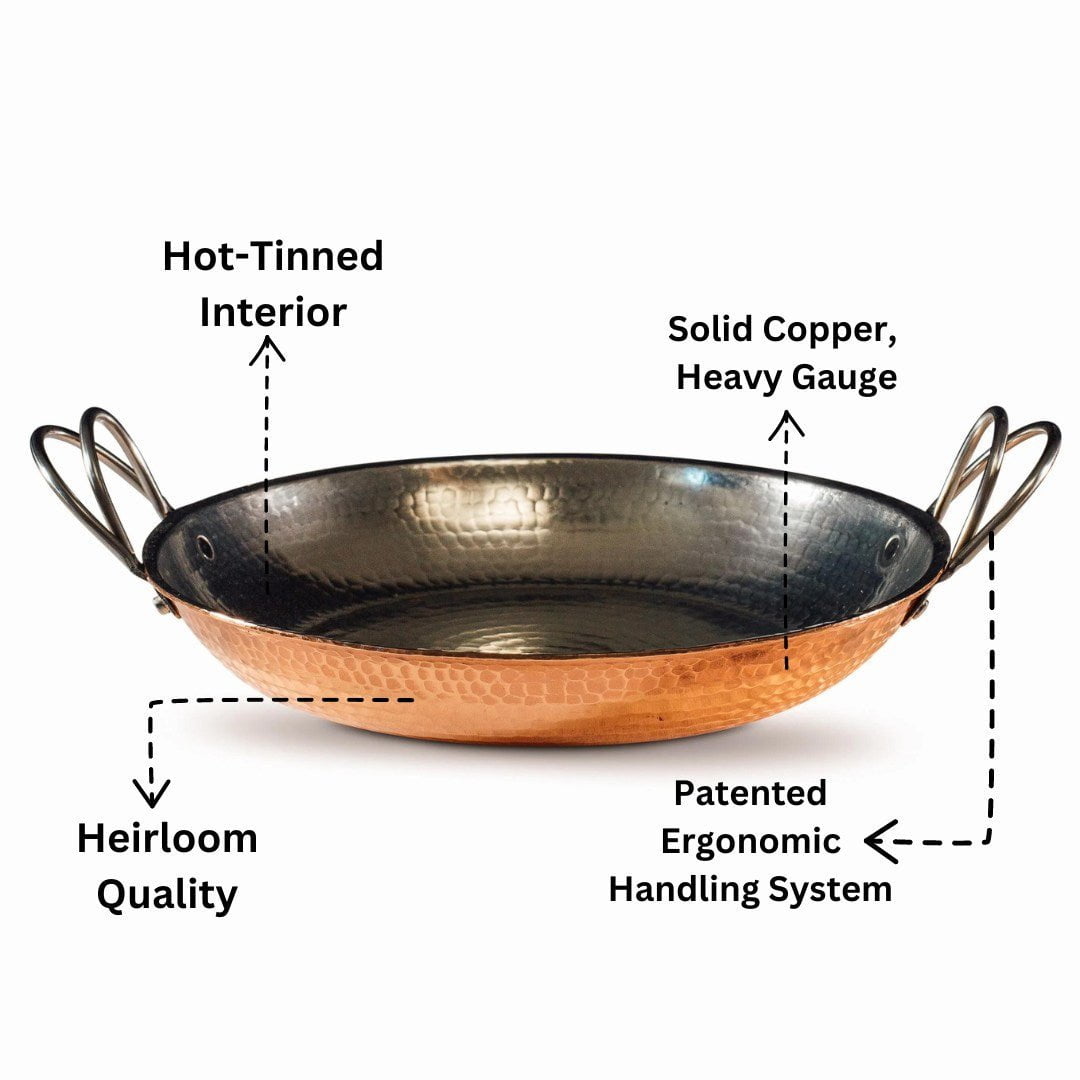 Alicante Copper Paella Pan (Handmade!)