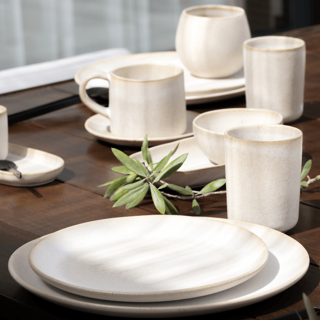 Egg Back Home Sand Storm Stoneware Dinnerware Set