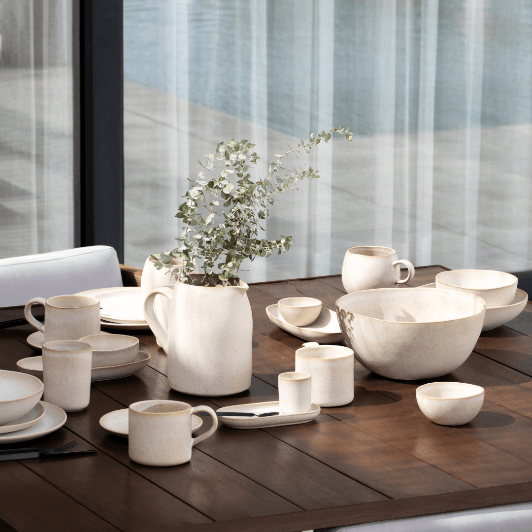 Egg Back Home Sand Storm Stoneware Dinnerware Set