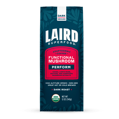 Organic PERFORM Functional Mushroom Coffee - Dark Roast Ground