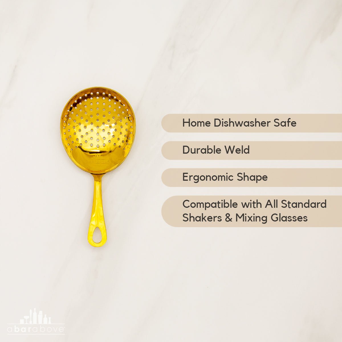 Gold Julep Strainer