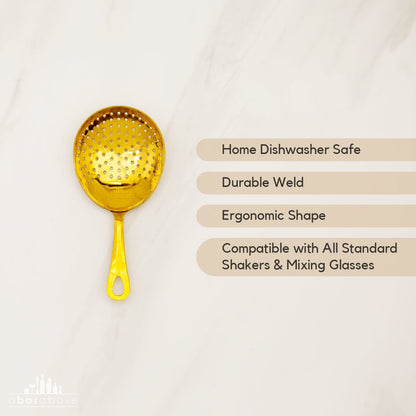 Gold Julep Strainer