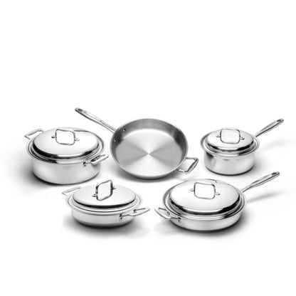 Home Chef Set - 9 Piece Stainless Cookware