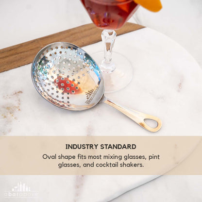 Gold Julep Strainer