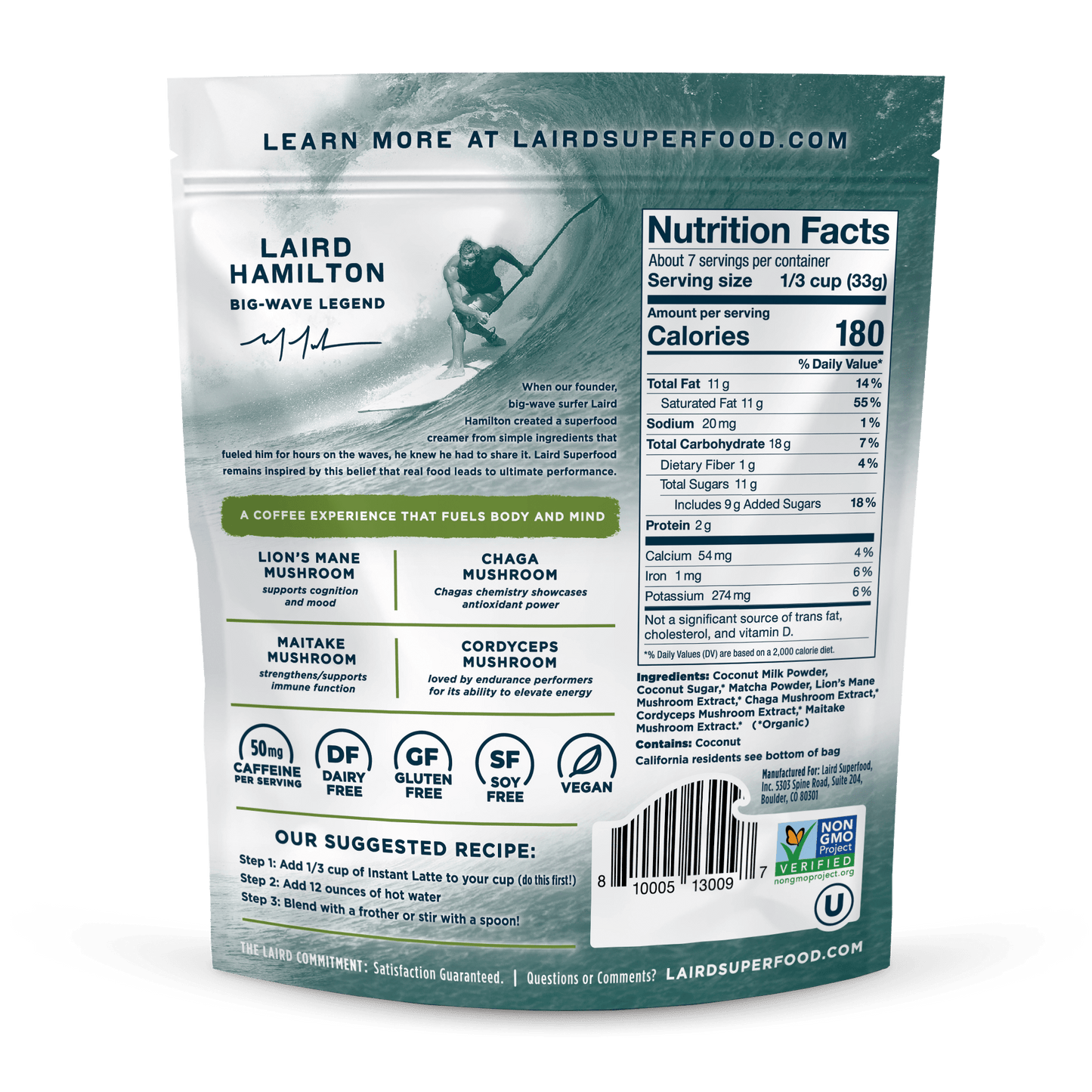 Matcha Instant Latte with Adaptogens