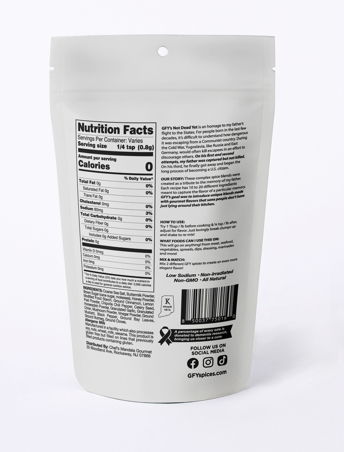 GFY - Not Dead Yet Seasoning (6oz)