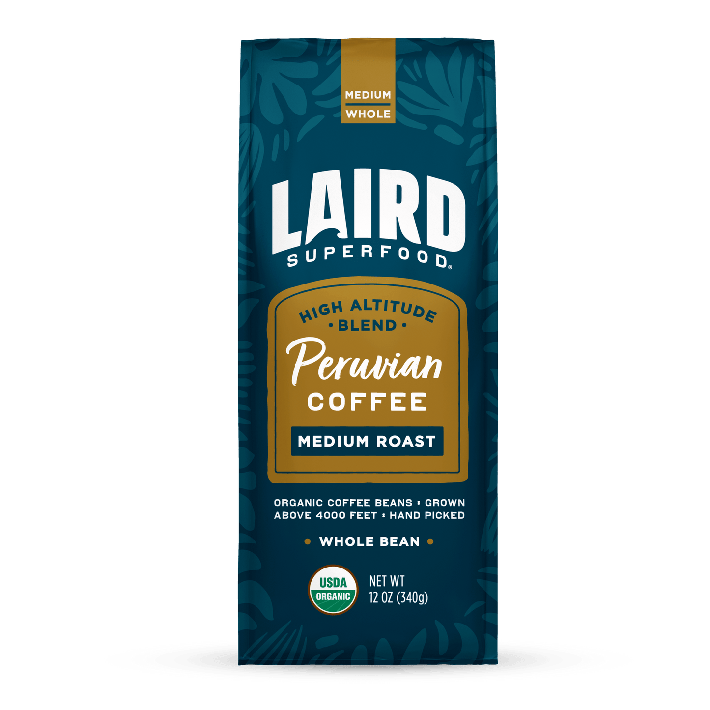 Organic Peruvian Medium Roast Whole Bean Coffee