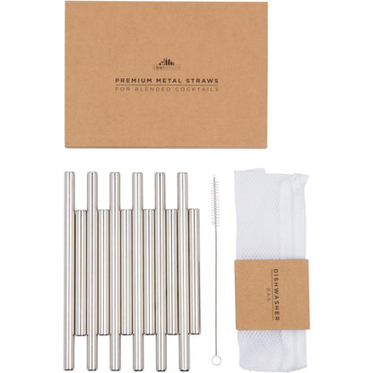 Stainless Steel Metal Cocktail Straws