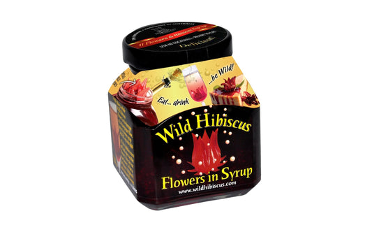 Wild Hibiscus Flowers in Syrup 8.8 oz