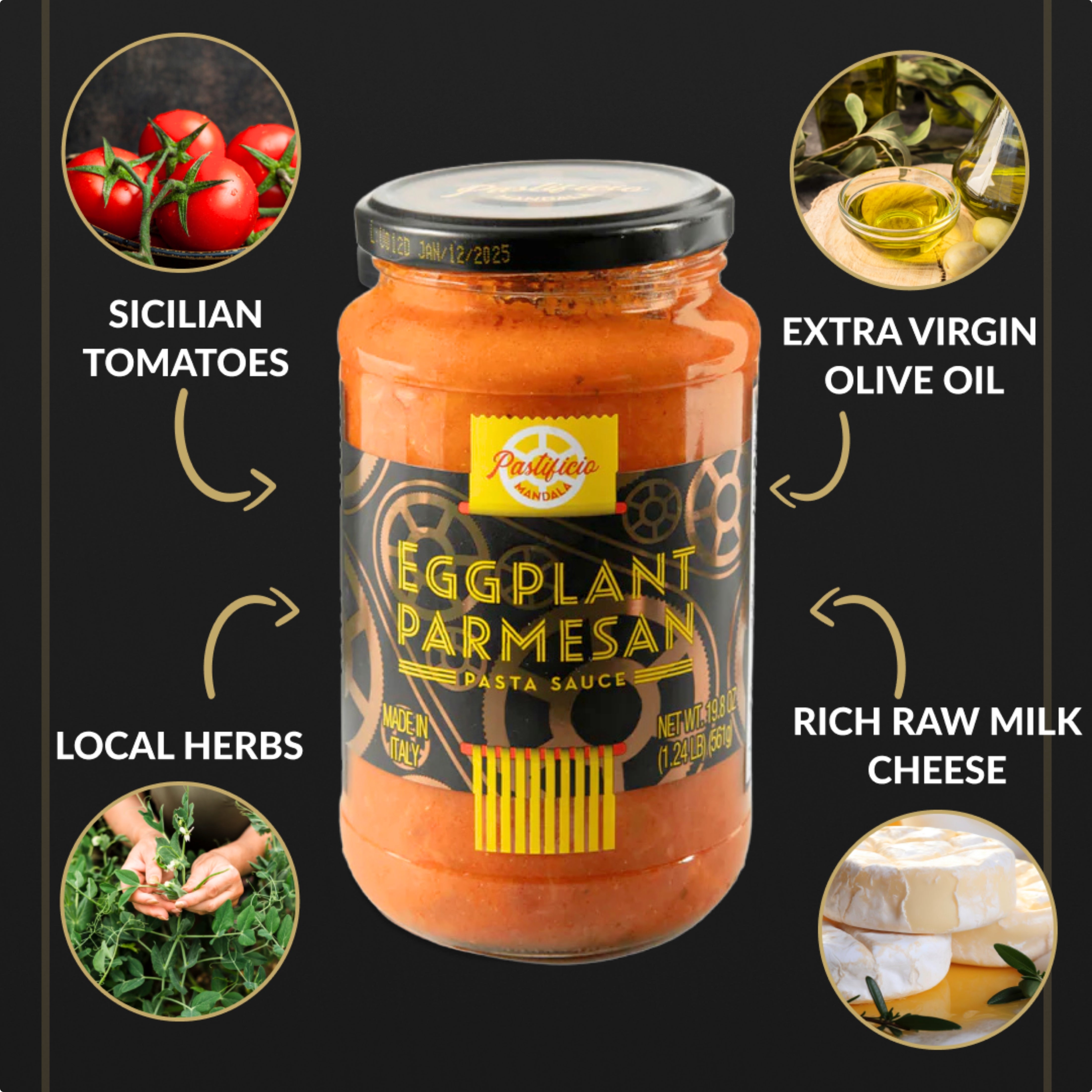 Pasta Sauce 4 Pack Gift Set with Tomato Flavors – Chef's Mandala