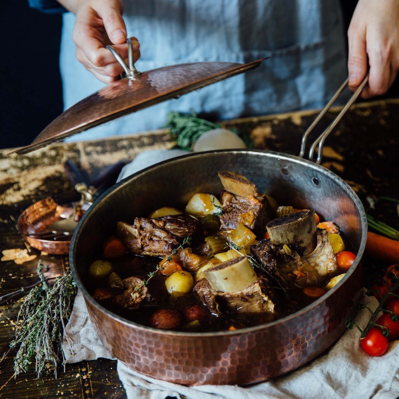 Copper Saute Pan with lid (Handmade!)