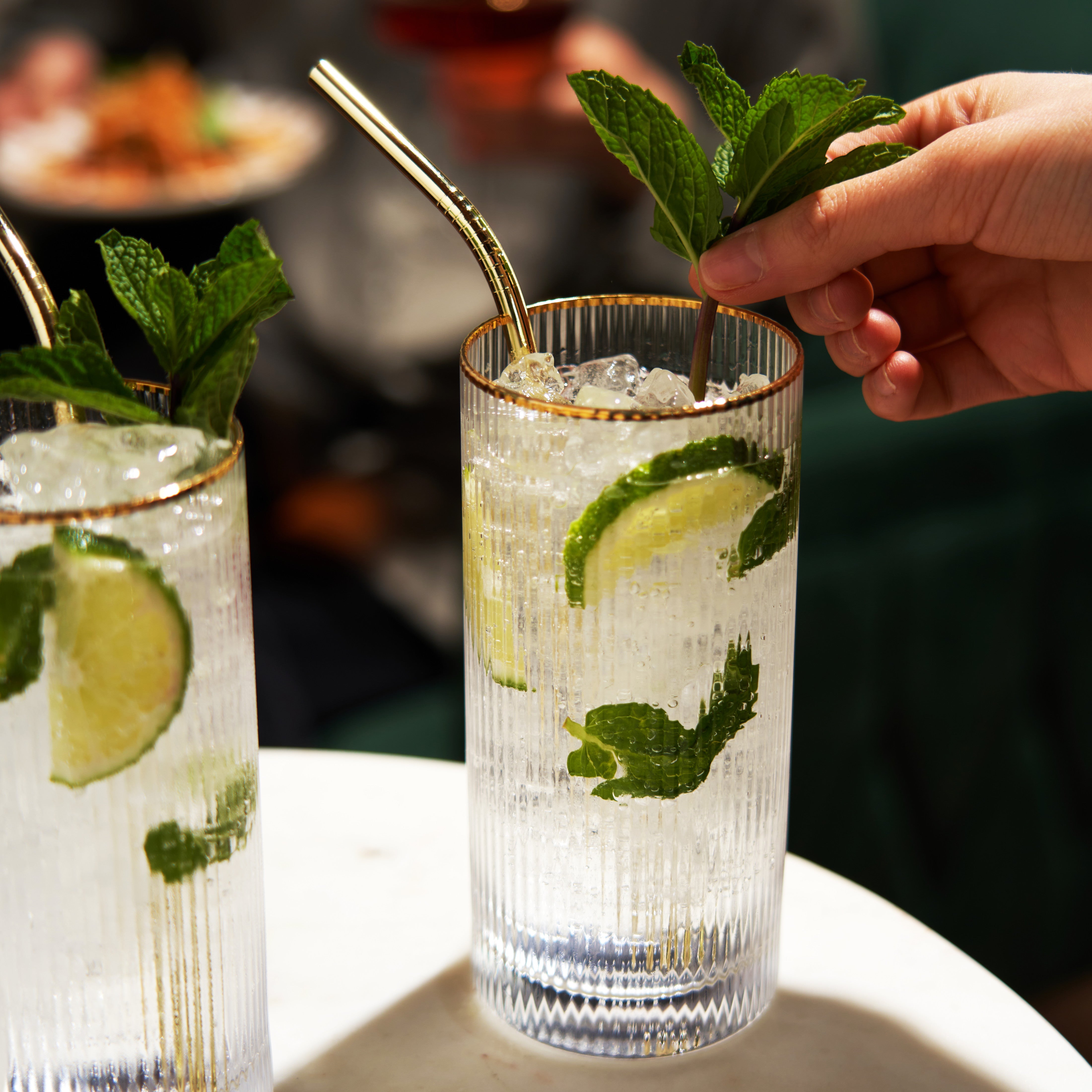 Viski Meridian Crystal Highball Glasses - Thumbnail 3