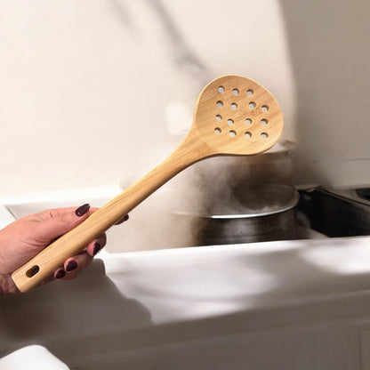 Bamboo Straining Spoon