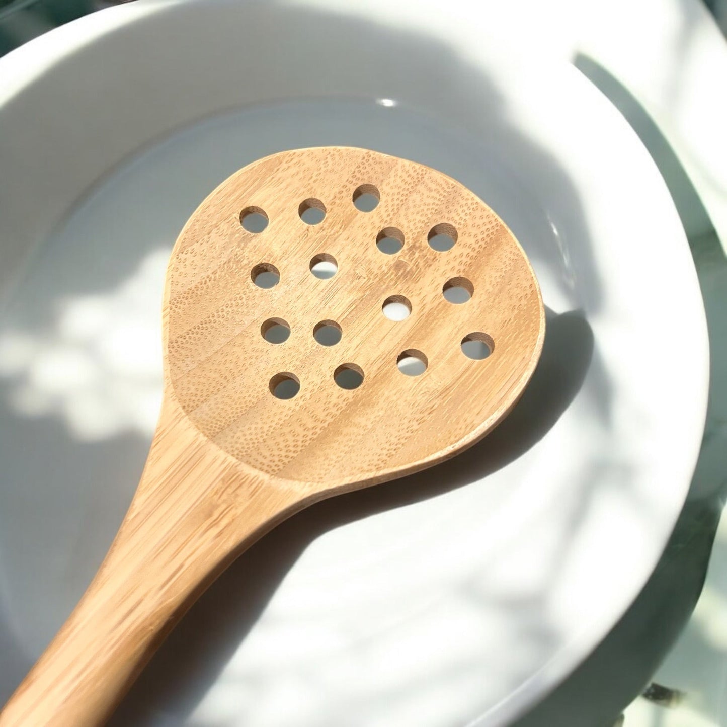 Bamboo Straining Spoon