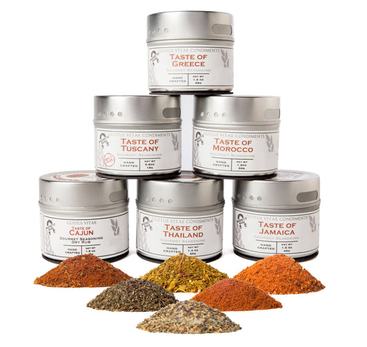 Cuisines of the World Gourmet Seasonings Collection - 6 Tins