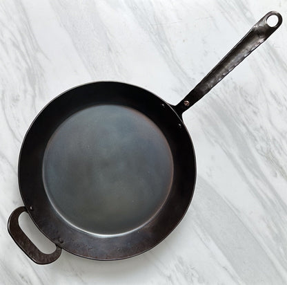 12.5" Deep Country Fry Skillet (Hand Forged!)