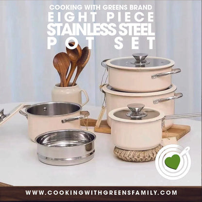 CWG 9 PIECE STAINLESS STEEL POT SET (FREE SHIPPING)