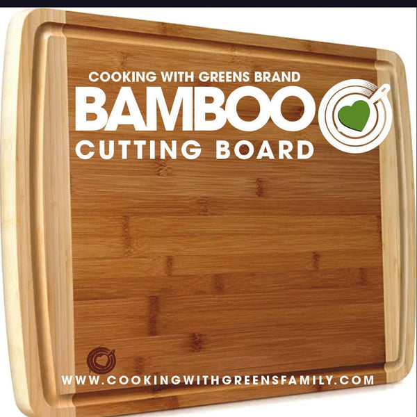 CWG XL Bamboo Cutting Board with juice groove FREE DELIVERY