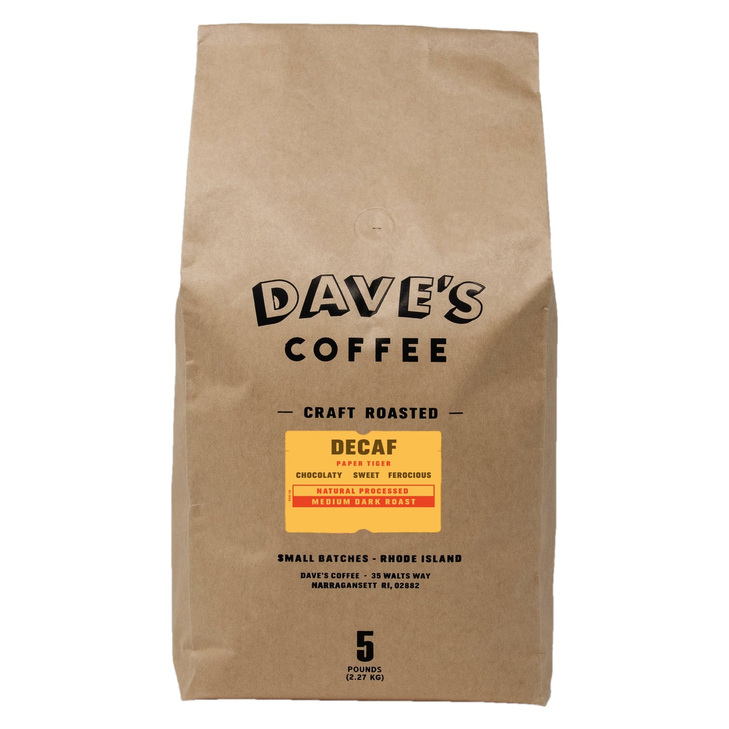 Decaf Paper Tiger Coffee