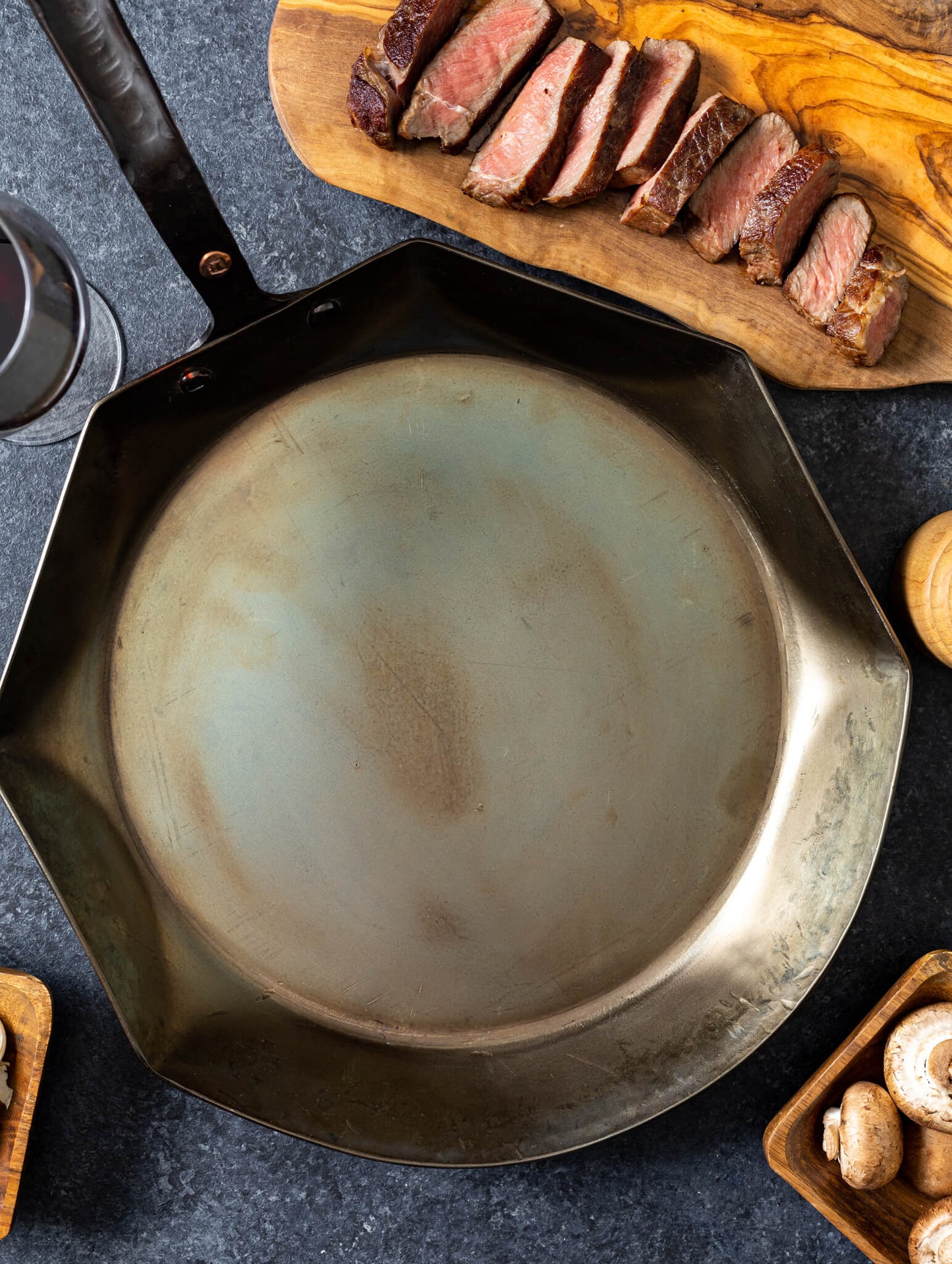 12" Hybrid Carbon Steel Skillet (Hand Forged!)