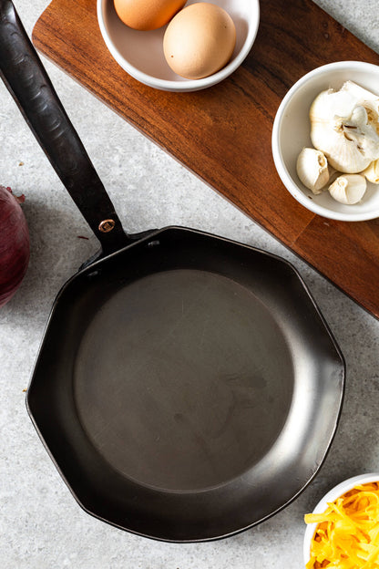 8" Hybrid Carbon Steel Skillet - (Hand Forged!)