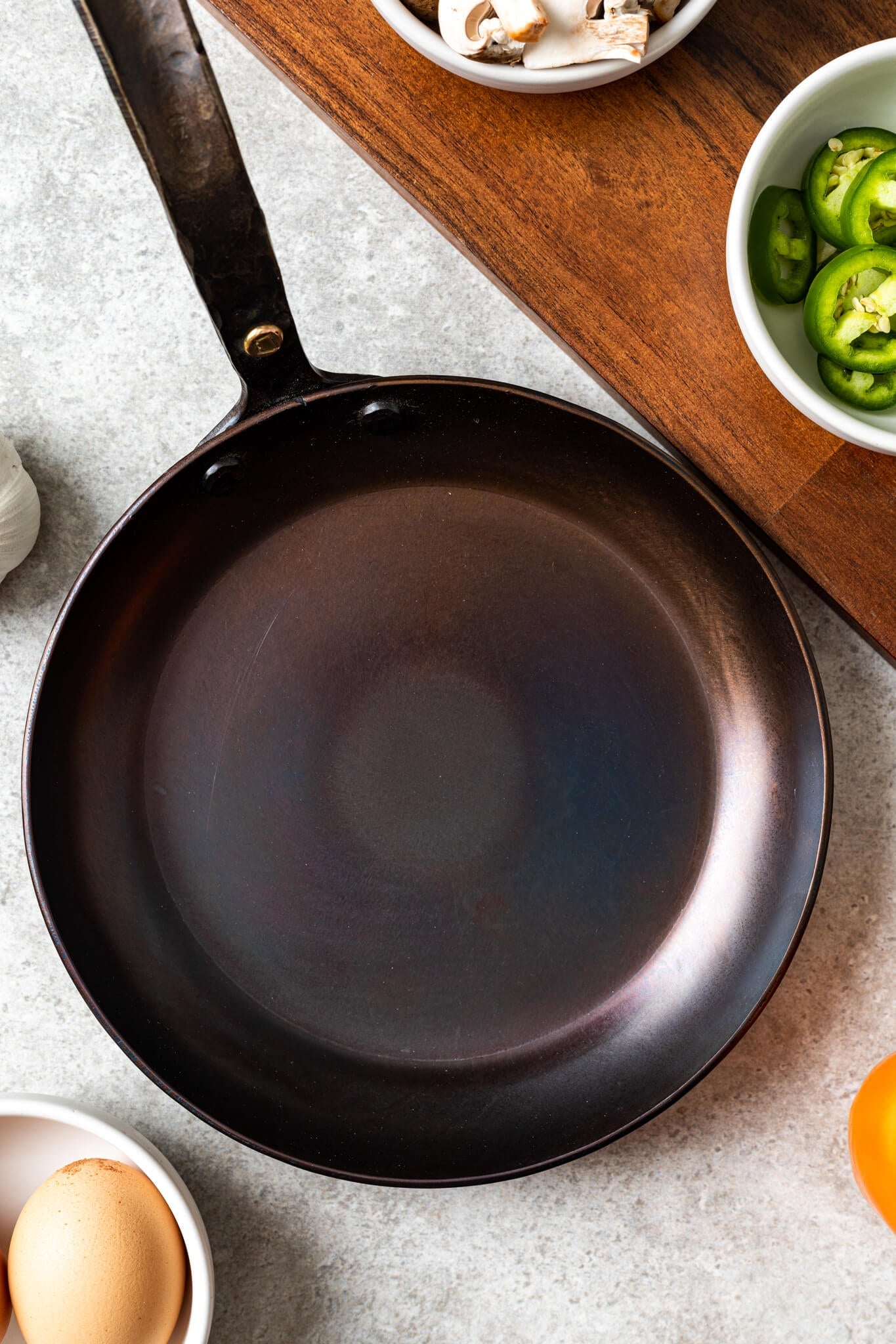 8" Round Carbon Steel Skillet (Hand Forged!)