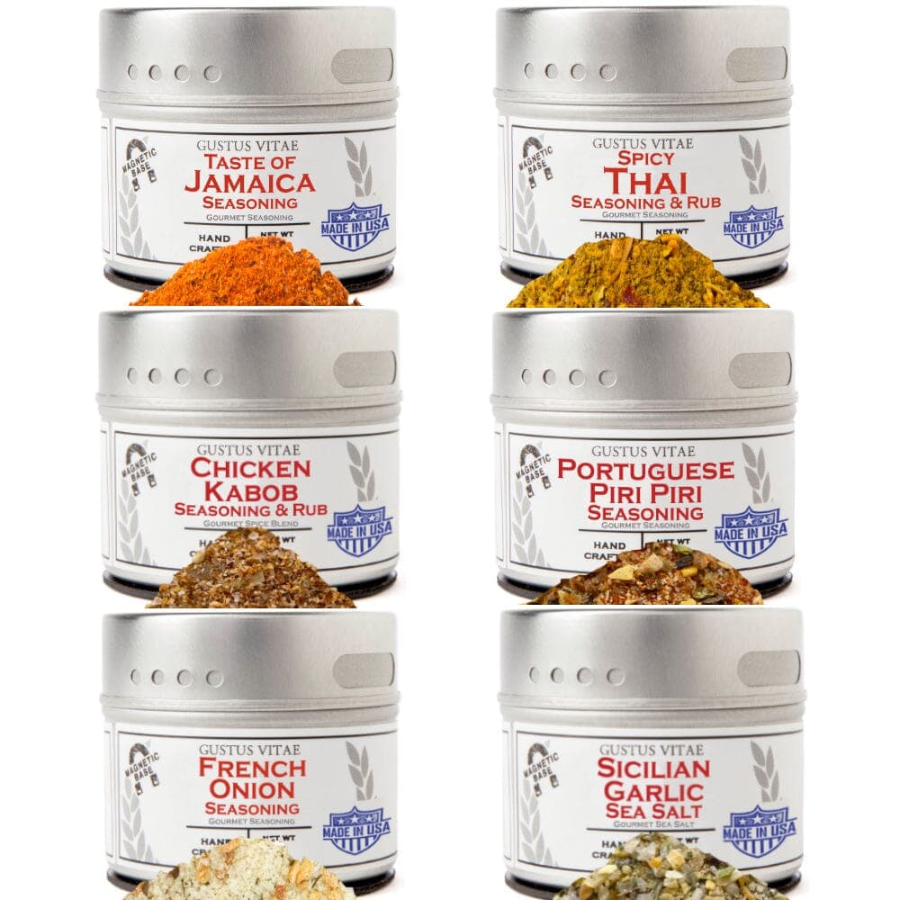 Global Chicken Air Fryer Seasoning Set - Artisanal Spice Blends Six Pack