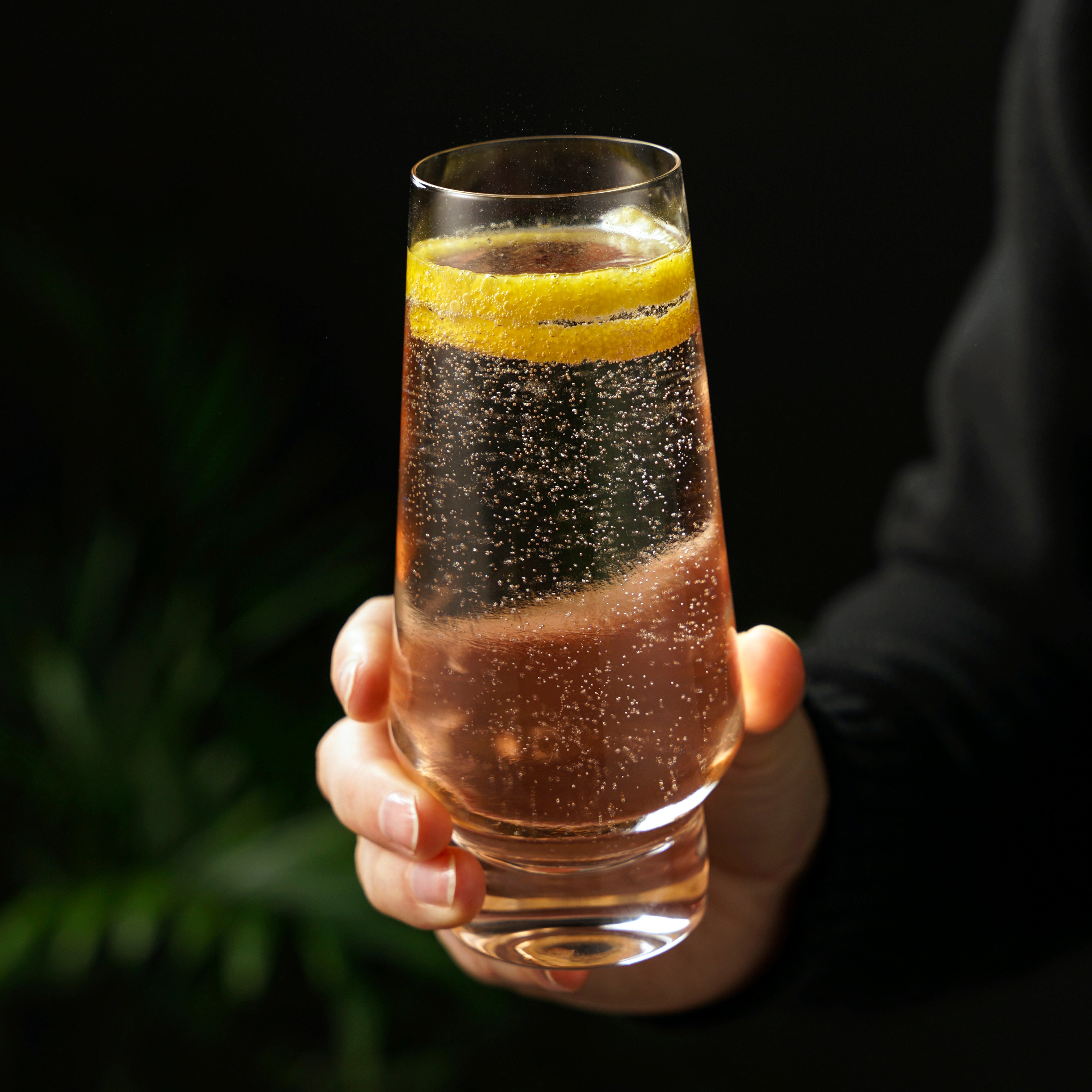 Raye Heavy Base Stemless Champagne Flutes