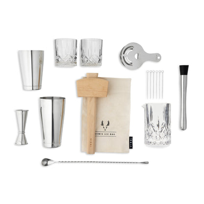 17-Piece Stainless Steel Barware Set