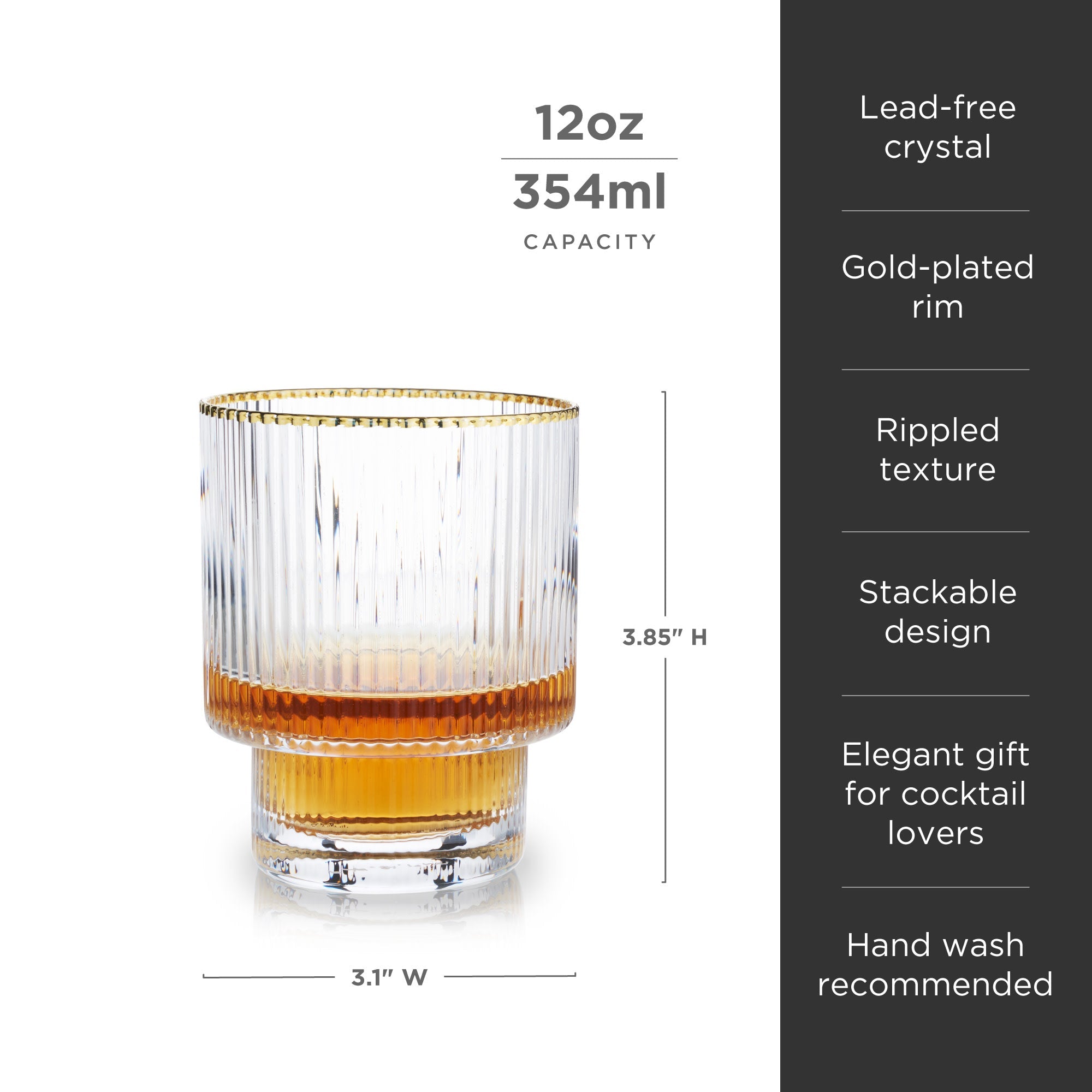 Viski Meridian Coupe Glasses - Thumbnail 5