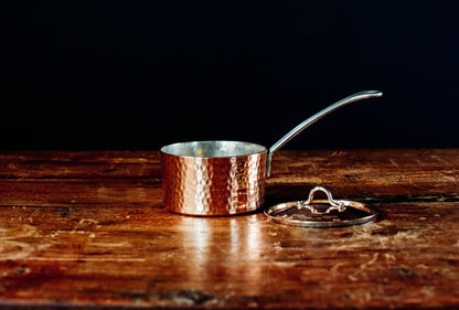 Petite French Copper Butter Pot With Lid (Handmade)