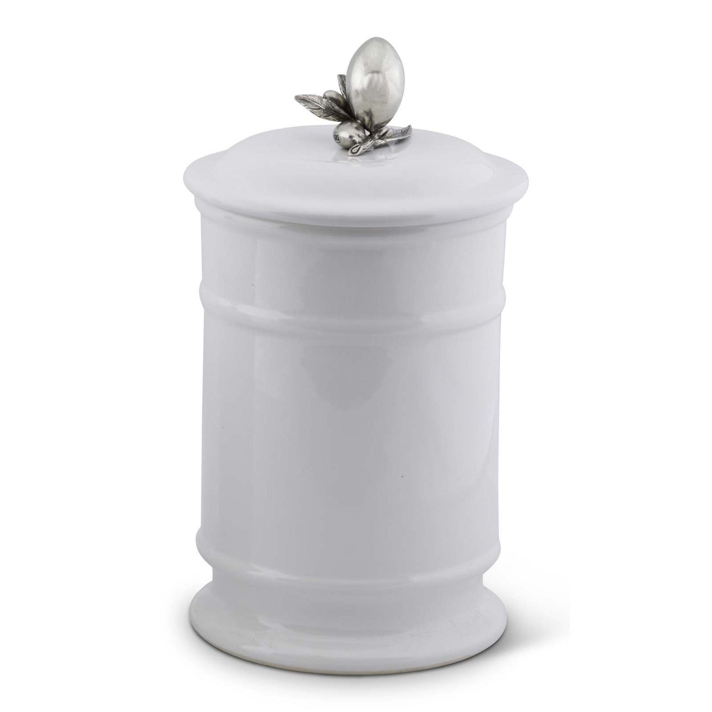 Olive Stoneware Canister