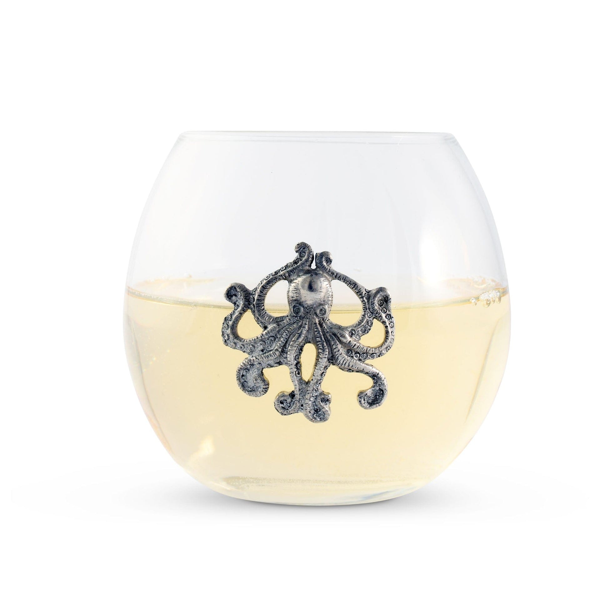 Octopus Stemless Wine Glass  Chef's Mandala Gourmet Store