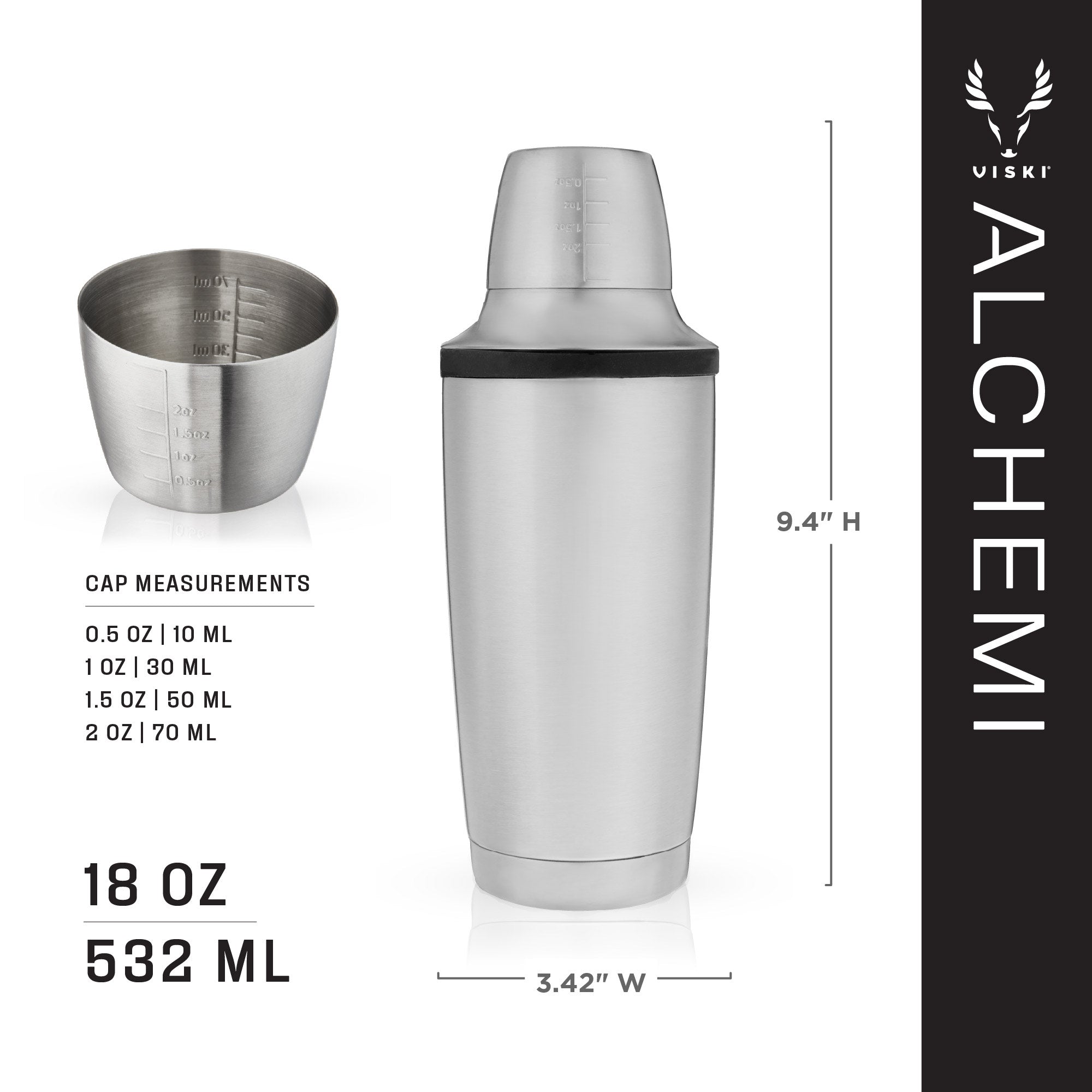 Alchemi Vacuum Insulated Cocktail Shaker – Chef's Mandala Gourmet
